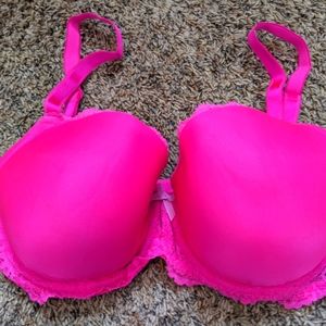 Victoria's Secret Dream Angels Lined Demi Sz. 34 DDD Fuschia